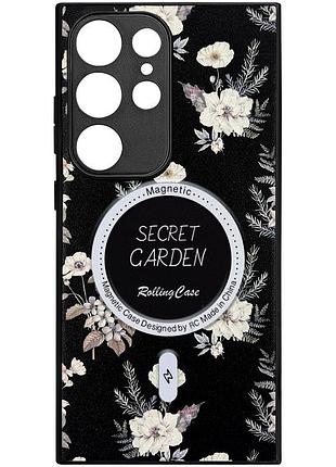 Tpu+pc чехол secret garden with magfit для samsung galaxy s24 ultra black