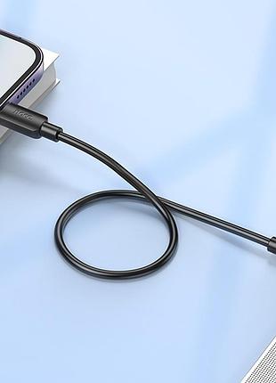 Дата кабель hoco x96 hyper type-c to lightning 20w (0.25m) black 4