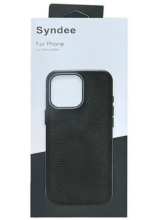 Чохол syndee with magsafe для apple iphone 16e (6.1") black / black