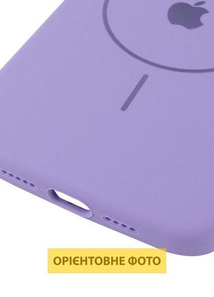 Чохол silicone case full protective (aa) v2 with magsafe для apple iphone 16e (6.1") бузковий / dasheen 6