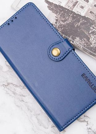 Кожаный чехол-книжка getman gallant (pu) для xiaomi 15 синий
