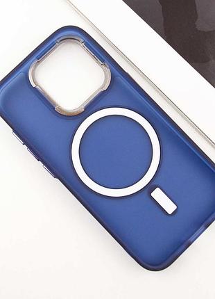 Чехол tpu+pc lily with magsafe для apple iphone 15 pro (6.1") deep navy