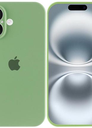 Чехол silicone case full camera protective (aa) для apple iphone 16 plus (6.7") мятный / mint 2