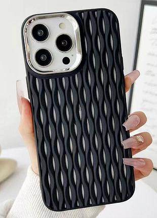 Чехол tpu ribbio для apple iphone 15 pro (6.1") black