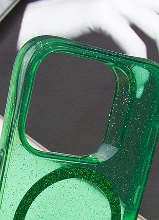 Чехол tpu radiance with magsafe для apple iphone 16 pro (6.3") green