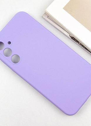 Чехол silicone cover lakshmi full camera (aaa) для samsung galaxy s25 сиреневый / dasheen