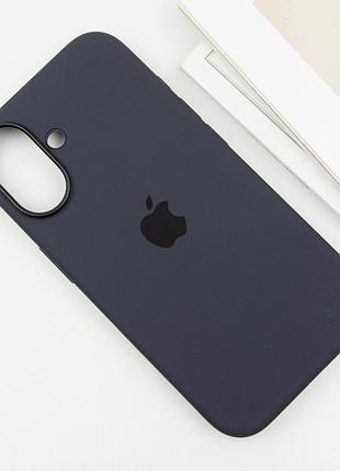 Чехол silicone case (aaa) with magsafe and animation (button) для apple iphone 16 (6.1") black 5
