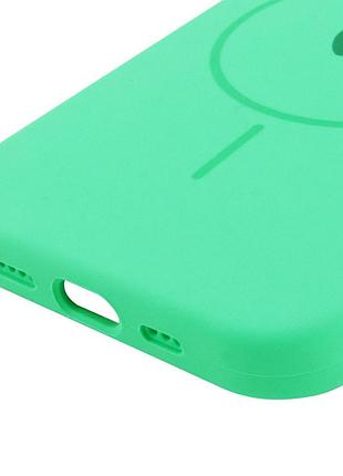 Чохол silicone case full protective (aa) with magsafe для apple iphone 15 plus (6.7") зелений / spearmint 5