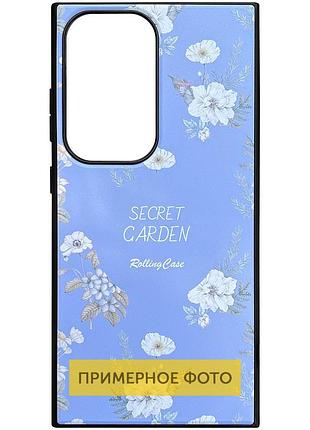 Tpu+pc чехол soft secret garden для xiaomi redmi note 14 5g lilac