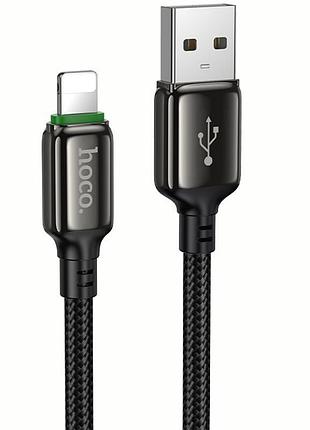 Дата кабель hoco x127 exceed usb to lightning 12w (1m) black