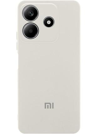 Чохол silicone cover lakshmi full camera (aa) with logo для xiaomi redmi note 14 5g білий / white
