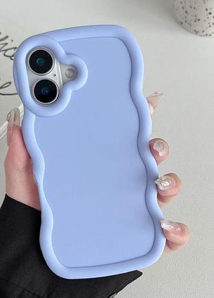 Чохол tpu ripple для apple iphone 16 plus (6.7") lilac blue