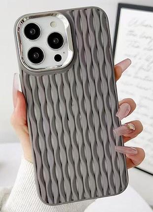 Чохол tpu ribbio для apple iphone 15 pro (6.1") gray