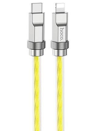 Дата кабель hoco u113 solid 20w type-c to lightning (1m) gold 2