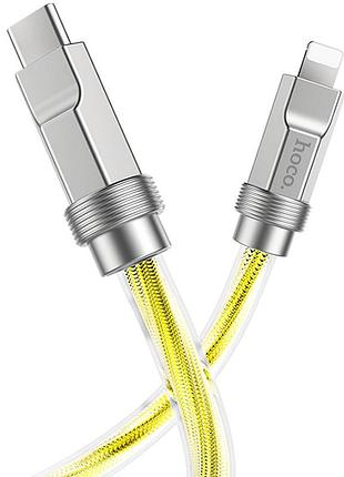 Дата кабель hoco u113 solid 20w type-c to lightning (1m) gold 3
