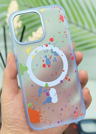 Чохол tpu+pc flush with magsafe для apple iphone 14 pro (6.1") lazure