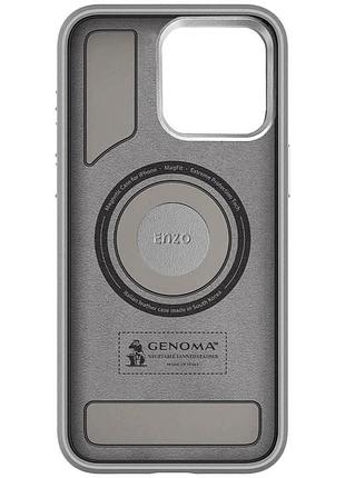 Чехол sgp pc+leather with magsafe для apple iphone 14 pro max (6.7") grey 2