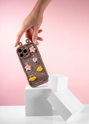 Чехол tpu toys case with ears для apple iphone 14 pro (6.1") brown