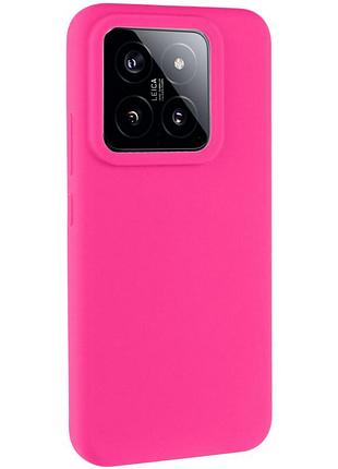 Чехол silicone cover lakshmi (aaa) для xiaomi 14 pro розовый / barbie pink