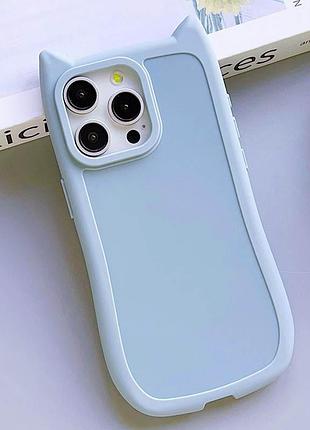 Чехол tpu getman cat with straps для apple iphone 15 pro max (6.7") blue