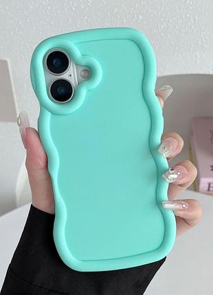 Чохол tpu ripple для apple iphone 16 plus (6.7") turquoise