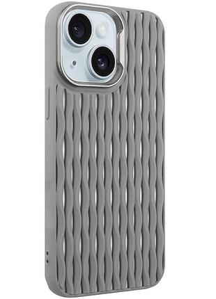 Чохол tpu ribbio для apple iphone 15 (6.1") gray