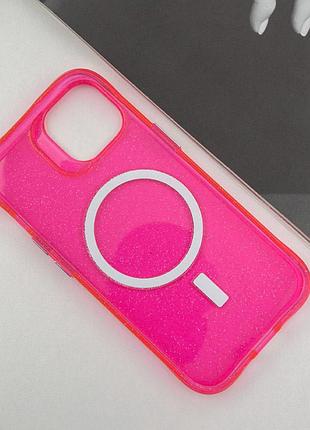 Чохол tpu radiance with magsafe для apple iphone 14 (6.1") red