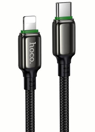 Дата кабель hoco x127 exceed type-c to lightning pd30w (1m) black