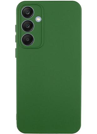 Чехол silicone cover lakshmi full camera (a) для samsung galaxy s24+ зеленый / dark green