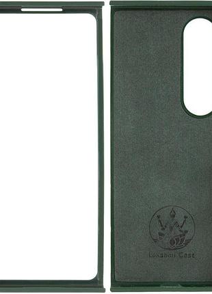 Чехол foldables silicone cover lakshmi (aaa) для samsung galaxy z fold4 зеленый / cyprus green