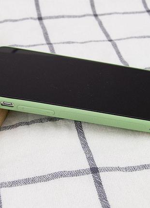 Кожаный чехол xshield для apple iphone 14 pro max (6.7") зеленый / pistachio