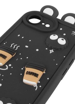 Чехол tpu toys case with ears для apple iphone 16e (6.1") black