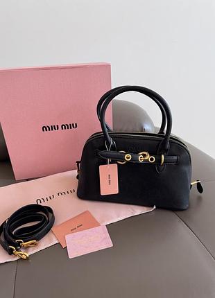Miu miu | aventure nappa leather black premium
