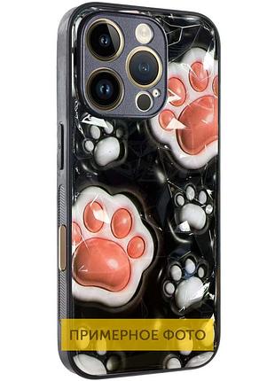 Tpu+pc чехол prisma plushie для apple iphone 16 (6.1") paws