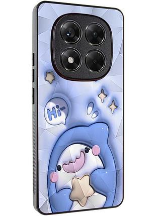 Tpu+pc чехол prisma fluffie для xiaomi redmi note 14 pro 4g shark