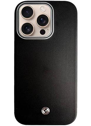 Чохол sgp pc+leather with magsafe для apple iphone 14 pro max (6.7") black