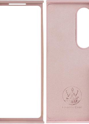 Чехол foldables silicone cover lakshmi (aaa) для samsung galaxy z fold4 розовый / pink sand