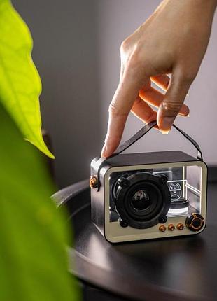 Bluetooth колонка qd05 retro style black
