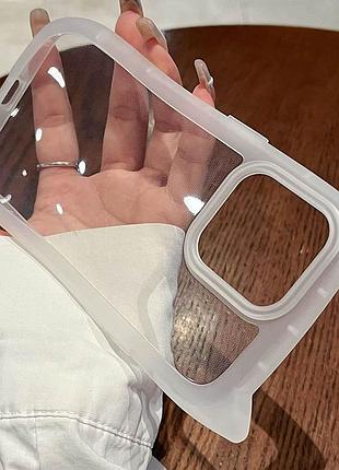 Чехол tpu cat для apple iphone 15 pro (6.1") transparent