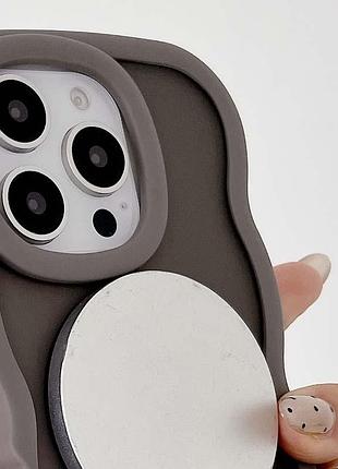 Чехол tpu+pc undine with magsafe для apple iphone 13 pro (6.1") grey