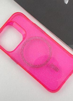 Чехол tpu radiance with magsafe для apple iphone 15 pro (6.1") red