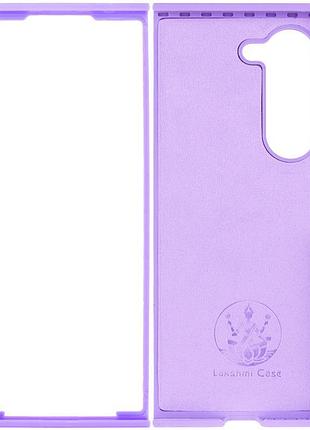 Чехол foldables silicone cover lakshmi (aaa) для samsung galaxy z fold6 сиреневый / dasheen