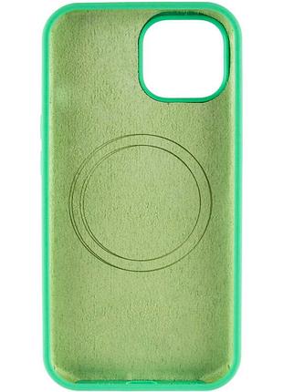 Чохол silicone case full protective (aa) with magsafe для apple iphone 14 plus (6.7") зелений / spearmint 3