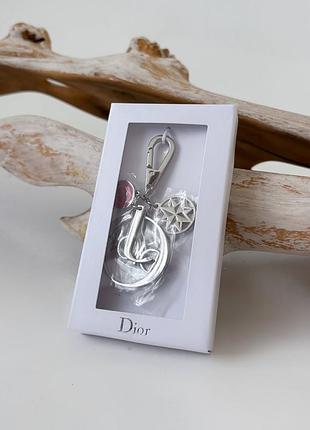 Dior beauty gift collection брелок для ключів handbag charm підвіска на сумку металевий аксесуар