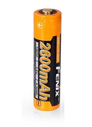 Аккумулятор 18650 fenix 2600mah li-ion для фонарей и электроники высокоемкий литий-ионный элемент dm-11