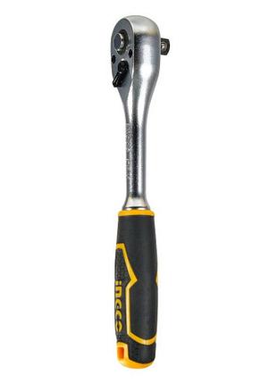 Трещотка profi 45t 3/8" ingco 4