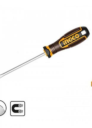 Отвертка плоская s2 4х100 мм ingco industrial