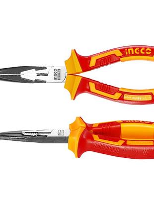 Довгогубці вигнуті діелектричні vde 200 мм ingco industrial