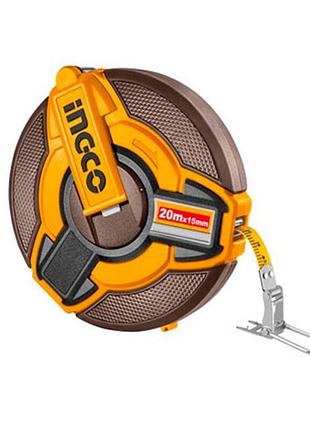 Рулетка 20 м x 12,5 мм profi ingco industrial