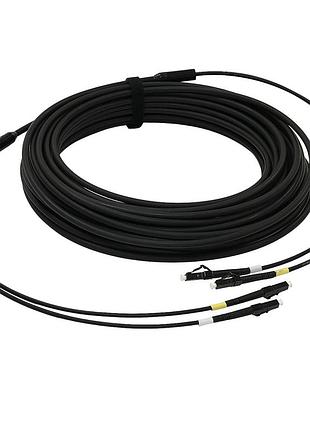 Патчкорд lc/upc-lc/upc мм 5мм, 3мм armored branch, зовнішнього виконання 15м, duplex